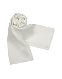 Forzieri Solid Silk Scarf White