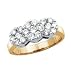 14kt. Two Tone, 1 ct. tw. Diamond Centerpiece Ring