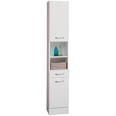 Ambientehome 54050 Hochschrank Javari wei� 30.5 x 32.5 x 195 cm