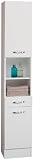 Ambientehome 54050 Hochschrank Javari wei� 30.5 x 32.5 x 195 cm
