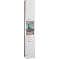Ambientehome 54050 Hochschrank Javari wei� 30.5 x 32.5 x 195 cm
