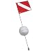 Scuba Diver Dive Diving Ball Float Holder with Flag