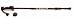 Sporting Goods : HIKING POLE Walking Stick Telescopic Trekking W/ Knife (black)