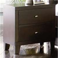 Lorretta Contemporary 2 Drawer Night Stand