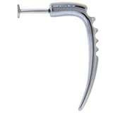 14 Gauge Stainless Steel CARVED HOOK Labret - 3/8 Inches