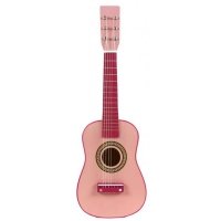 Childrens Wooden Pink Guitar