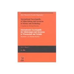 International Encyclopedia of Abbreviations and Acronyms in Science and Technology: Volume 1