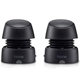 New Ihome Ihm79 Portable Multimedia Speakers Black Size Defying Sound Rechargeable Battery Audio