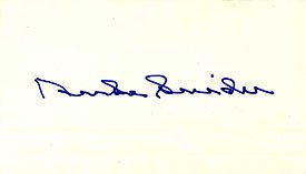 Duke Snider Brooklyn Dodgers Autographed / Signed 3x5 Card