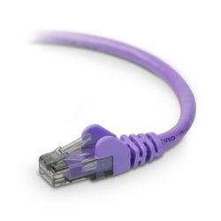 Belkin High Performance - Patch cable - RJ-45 (M) - RJ-45 (M) - 14 ft - UTP - ( CAT 6 ) - molded, snagless - purple