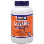 NOW L-Lysine 500 mg - 250 Tabs