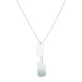 Instinct Silver 154 Double Dog Tag Necklace 51cm