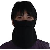 息苦しくないフェイスマスク　男性用ブラック　日焼け対策用　釣りなどの野外活動に！