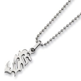 Stainless Steel Dragon Necklace SRN132-22