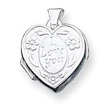 Sterling Silver I Love You Heart Locket