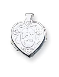 Sterling Silver I Love You Heart Locket