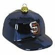 San Diego Padres 3" Collegiate Glass Football Helmet Holiday Ornament - MLB Baseball