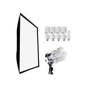 Westcott 54 x 72 Bruce Dorn Shallow Box Photo / Video 220 Watt Fluorescent Lighting Kit