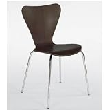 Review Stacks and Stacks  / Tendy Dining Chair - Set of 4 - Wenge (Brown/Black Wenge) (32.25