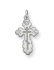 Sterling Silver Small Eastern Orthodox Cross Charm