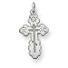 Sterling Silver Eastern Orthodox Cross with 20 Inch Sterling Silver Chain