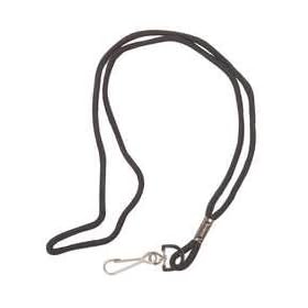 Industrial Grade 1ZBY8 Neck Lanyard, Nylon, Black, Length 19 In