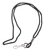 Industrial Grade 1ZBY8 Neck Lanyard, Nylon, Black, Length 19 In