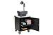 Black Security Audio Visual Cart 500 Lb. Capacity