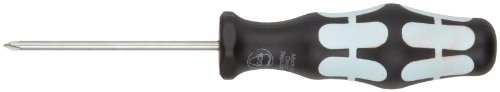Wera 05032020001 Kraftform Stainless 3350 PH Stainless Steel Phillips Screwdriver, Lasertip, PH 0 Head, 2-3/8