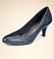 Footglove™ Fashion Freshfeet Leather Mid Heel Shoes with Insolia® & Silver Technology