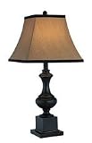 Lite Source C41151 Bandele Table Lamp, Dark Bronze Base with Beige Fabric Shade