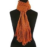 100% alpaca wool scarf, 'Carrot'