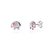 Eve's Addiction Purple & Pink Elephant Kids Earrings