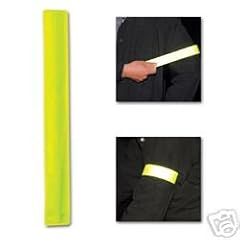 Reflexband - Reflektorband Schnapparmband neongelb - Gr��e ca. 33,5 x 4 cm