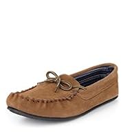 Freshfeet™ Suede Lace Moccasins with Silver Technology