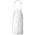 Chef Works APKDC-WHT White Basic Bib Apron, 33-InchL by 27.5-InchW