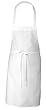 Chef Works APKDC-WHT White Basic Bib Apron, 33-InchL by 27.5-InchW
