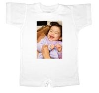 Designer Baby Romper - Infant Tee Romper - White - Designed from Your Favorite Photo (12 mos. or 24 mos.)