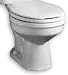 Crane 3352 12 Rough In Round Toilet Bowl - White