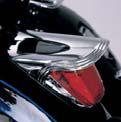 Show Chrome Taillight Visor - Ribbed , Finish: Chrome 51-442