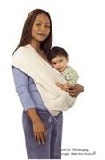 New Native Baby Carrier: Organic Unbleached Flannel, Large (chest size 38-42)