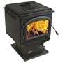Napoleon 1400 Painted Black 1400 Deluxe EPA Wood Burning Stove Deluxe Medium Steel EPA Wood Burning Stove