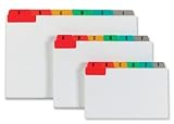 Concord Guide Cards Reinforced A-Z 127x76mm White with Tabs Multicoloured Ref 15198