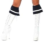 Costume Accessories Sailor Navy Blue Boot Cuffs Covers One size fits most.