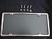CHROME LICENSE PLATE FRAME, CL PROTECTOR & HDWR