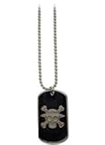 One Piece Skull Dog Tag Necklace