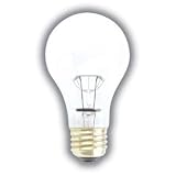75 WATTS LONG LIFE LIGHT BULB A19 CLEAR 20,000 HOURS 120 VOLTS KRYPTON INCANDESCENT BULB