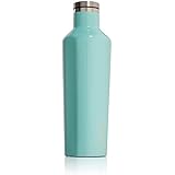 Corkcicle Canteen - Water Bottle and Thermos - Keeps Beverages Cold for Over 25, Hot for Over 12 Hours - Triple Insulated with Shatterproof Stainless Steel Construction - Turquoise - 16 oz.