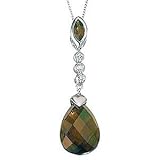 9.ct Smokey Quartz and Diamond Pendant