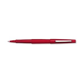 Paper Mate Point Guard Flair Pen, Medium Point, 1.0 mm, Red Barrel, Red Ink  12-Count (8420152)